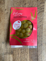 Olives made by the Greek Olive Co, Martlesham, Woodbridge