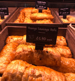 Homemade Youngs pork sausage rolls